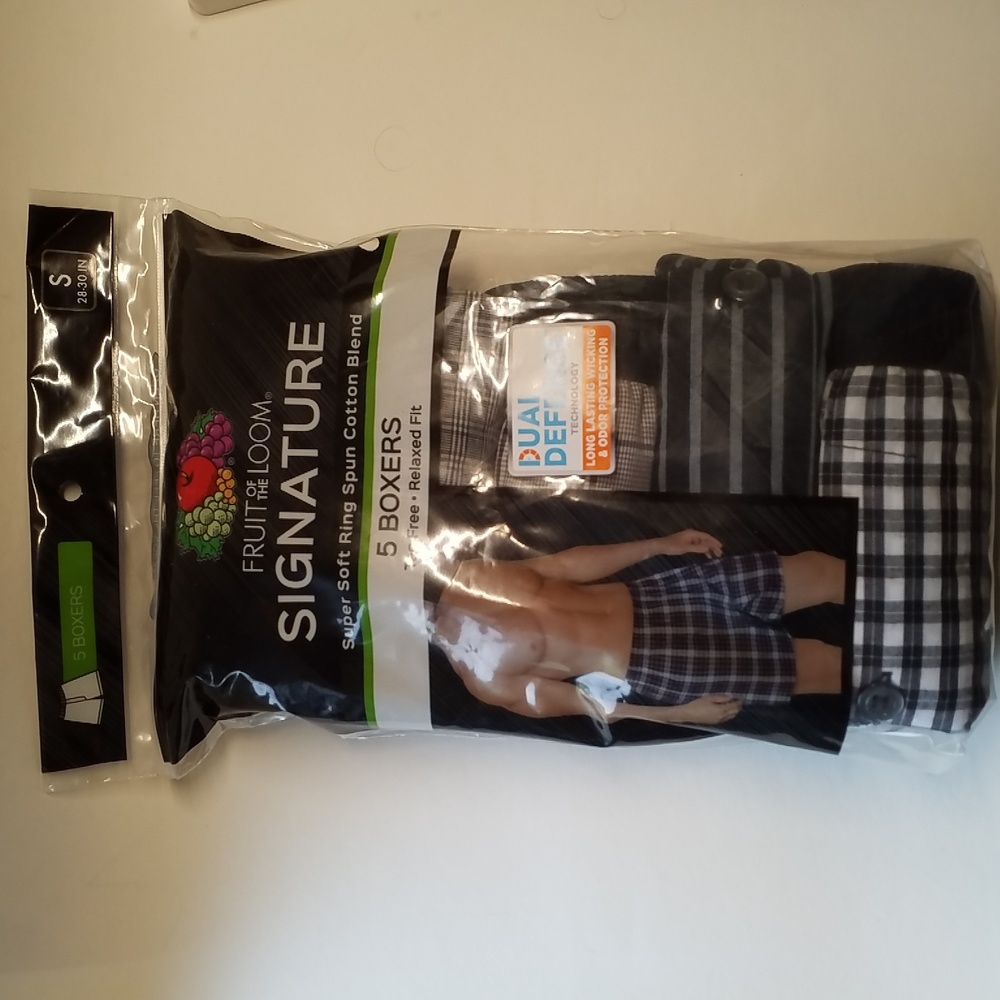 FRUIT OF THE LOOM NEW 5 BOXERS S 28-30